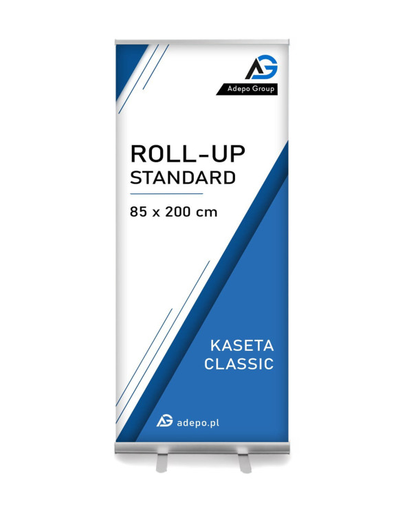 Roll-up standard z wydrukiem