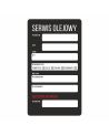 Naklejki serwisowe WYMIANA OLEJU - SERWIS OLEJOWY 80 szt. 9x5cm - czarne | Sklep - Adepo
